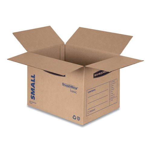 Smoothmove Basic Moving Boxes, Regular Slotted Container (rsc), Small, 12