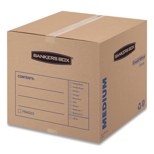 Smoothmove Basic Moving Boxes, Regular Slotted Container (rsc), Medium, 18