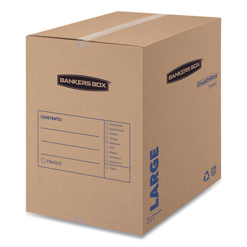 Smoothmove Basic Moving Boxes, Regular Slotted Container (rsc), Large, 18