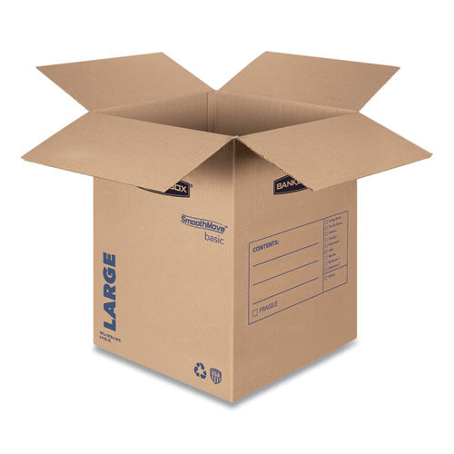 Smoothmove Basic Moving Boxes, Regular Slotted Container (rsc), Large, 18
