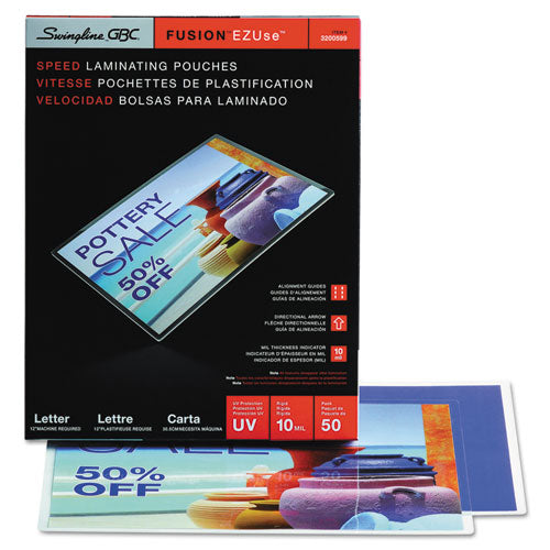 Ezuse Thermal Laminating Pouches, 10 Mil, 9