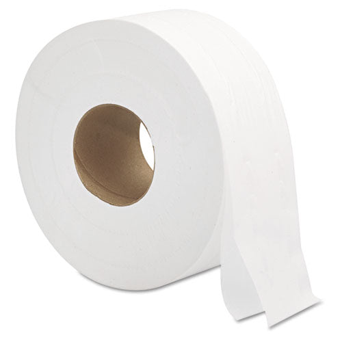 Jumbo Roll Bath Tissue, Septic Safe, 2-ply, White, 3.3