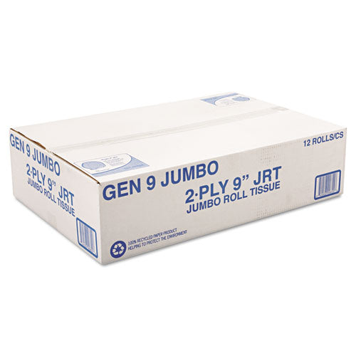 Jumbo Roll Bath Tissue, Septic Safe, 2-ply, White, 3.3