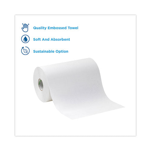 Hardwound Paper Towel Roll, Nonperforated, 1-ply, 9