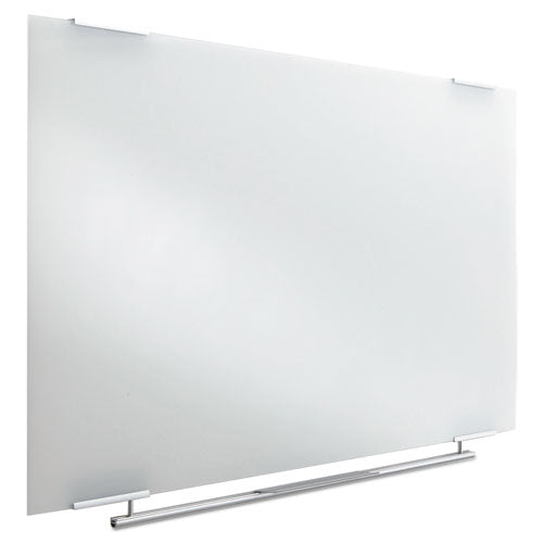 Clarity Glass Dry Erase Board With Aluminum Trim, 48