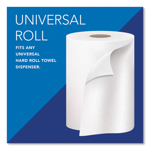Essential High Capacity Hard Roll Towels For Business, Absorbency Pockets, 1-ply, 8