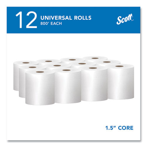 Essential Hard Roll Towels For Business, Absorbency Pockets, 1-ply, 8