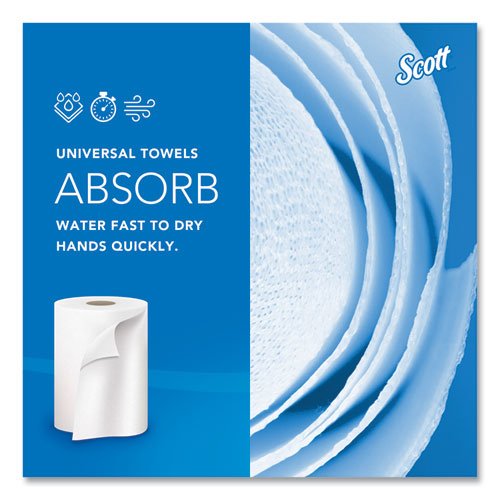 Essential Hard Roll Towels For Business, Absorbency Pockets, 1-ply, 8