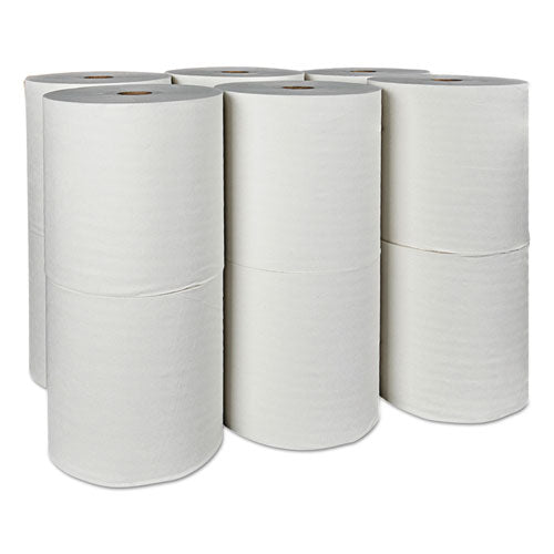 Hard Roll Paper Towels With Premium Absorbency Pockets, 1-ply, 8