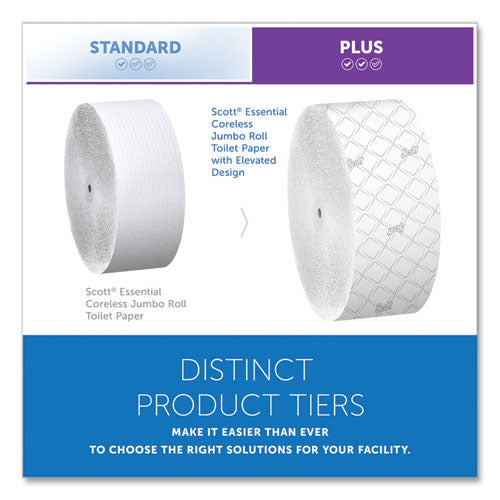 Essential Coreless Jrt, Septic Safe, 2-ply, White, 3.75