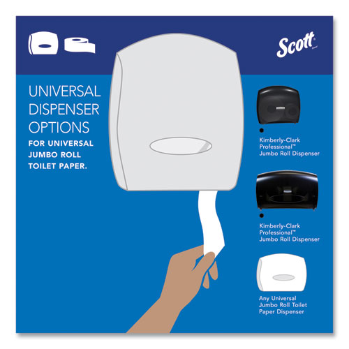 Essential Jrt Jumbo Roll Bathroom Tissue, Septic Safe, 2-ply, White, 3.55