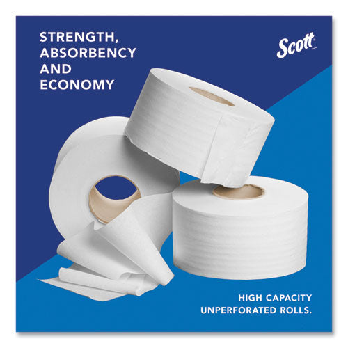 Essential Jrt Jumbo Roll Bathroom Tissue, Septic Safe, 2-ply, White, 3.55