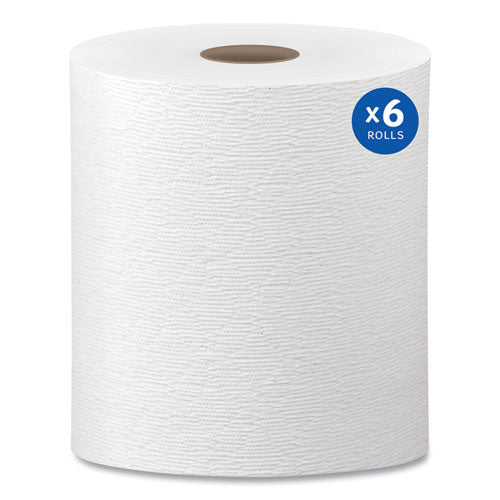 Hard Roll Paper Towels With Premium Absorbency Pockets, 1-ply, 8