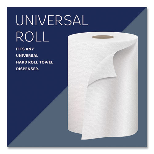 Hard Roll Paper Towels With Premium Absorbency Pockets, 1-ply, 8