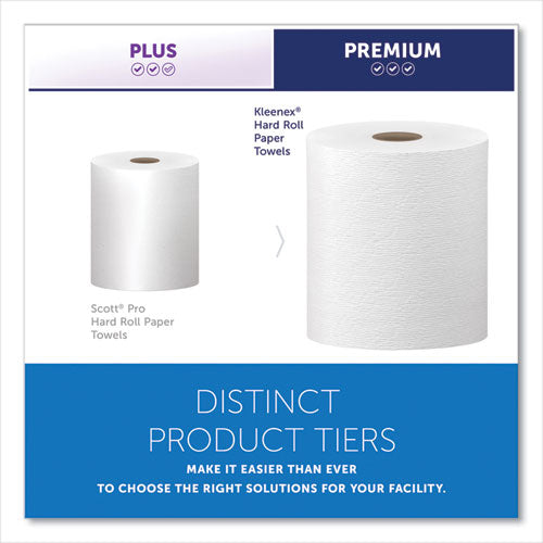 Hard Roll Paper Towels With Premium Absorbency Pockets, 1-ply, 8