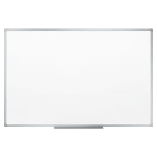 Dry Erase Board With Aluminum Frame, 36" X 24", White Surface, Satin Aluminum Frame