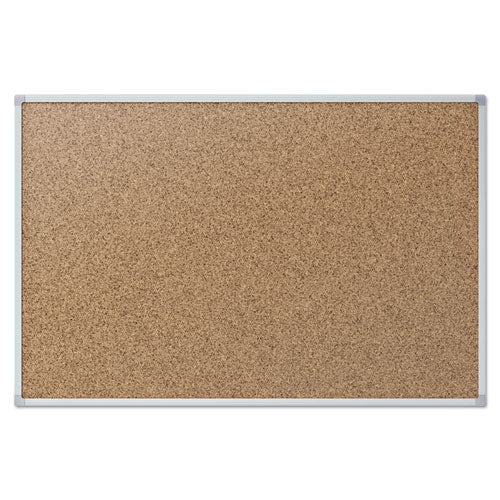 Economy Cork Board With Aluminum Frame, 36