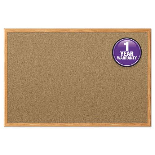 Economy Cork Board With Oak Frame, 48