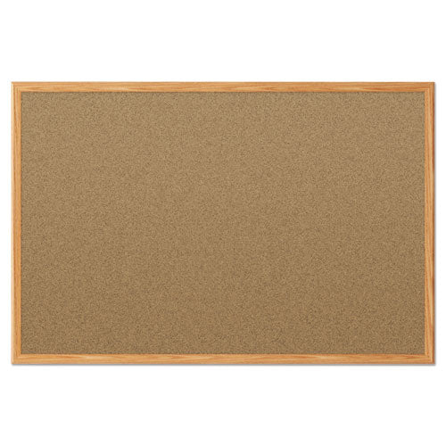 Economy Cork Board With Oak Frame, 48