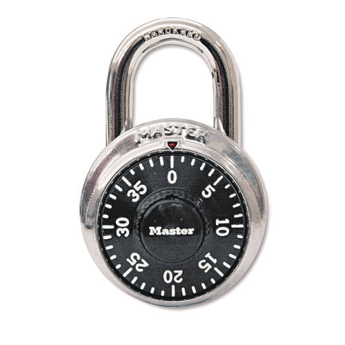 Combination Lock, Stainless Steel, 1.87
