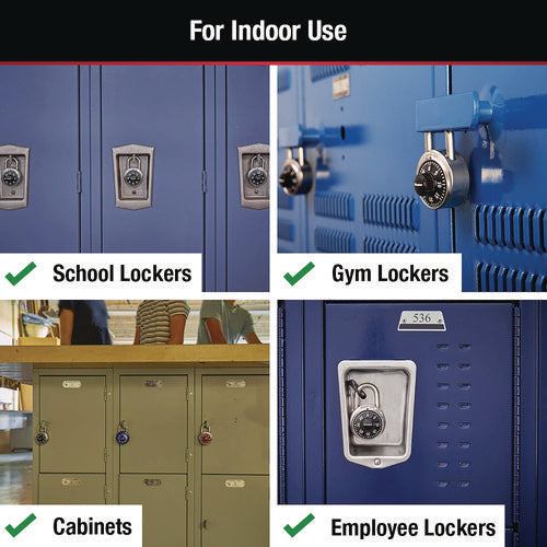 Combination Lock, Stainless Steel, 1.87