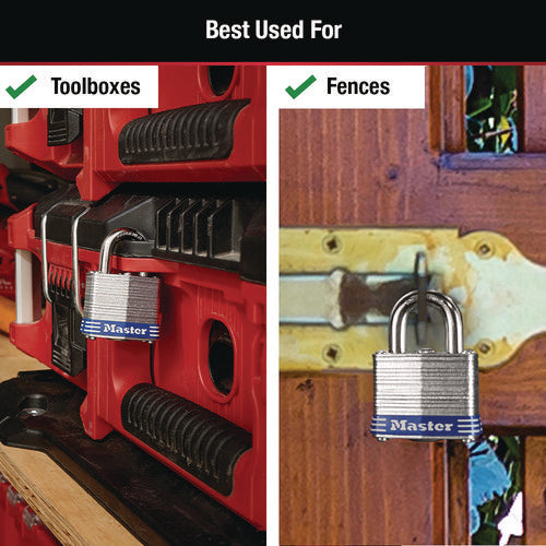 Four-pin Tumbler Lock, Laminated Steel Body, 1.12
