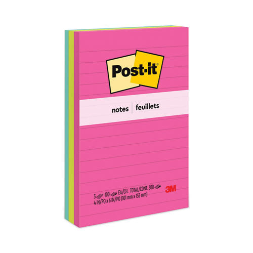 Original Pads In Poptimistic Collection Colors, Note Ruled, 4