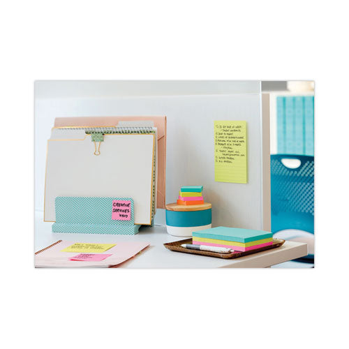 Pads In Supernova Neon Collection Colors, Note Ruled, 4