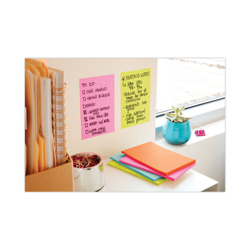 Pads In Supernova Neon Collection Colors, Note Ruled, 4