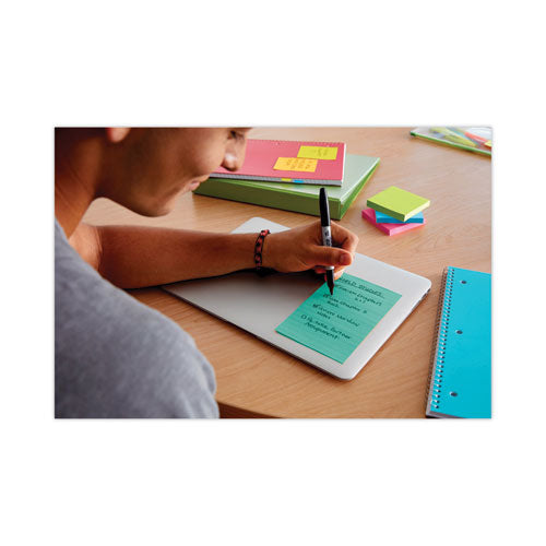 Pads In Supernova Neon Collection Colors, Note Ruled, 4
