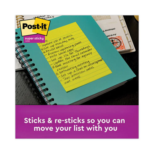 Pads In Energy Boost Collection Colors, Note Ruled, 4