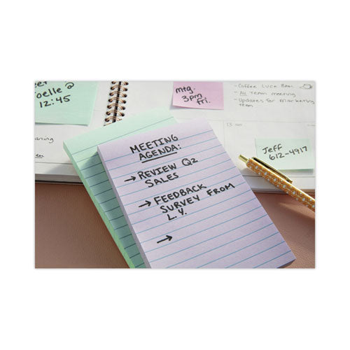 Original Recycled Note Pads, Note Ruled, 4