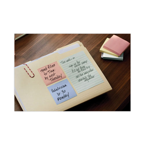 Original Recycled Note Pads, Note Ruled, 4