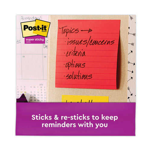 Pads In Playful Primary Collection Colors, Note Ruled, 4