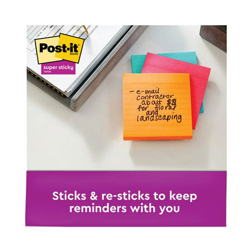 Pads In Supernova Neon Collection Colors, Note Ruled, 4