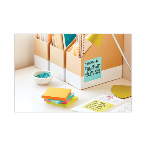Pads In Supernova Neon Collection Colors, Note Ruled, 4