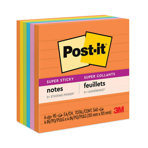 Pads In Energy Boost Collection Colors, Note Ruled, 4