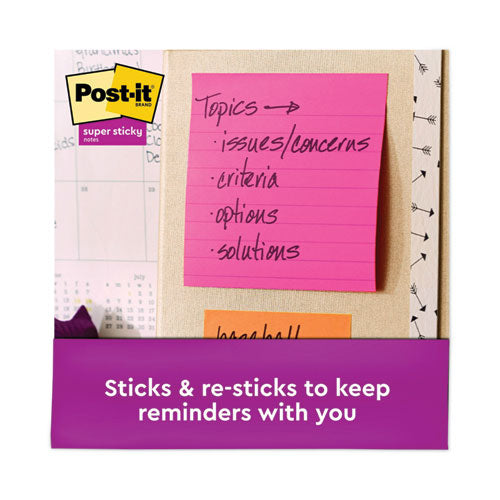 Pads In Energy Boost Collection Colors, Note Ruled, 4