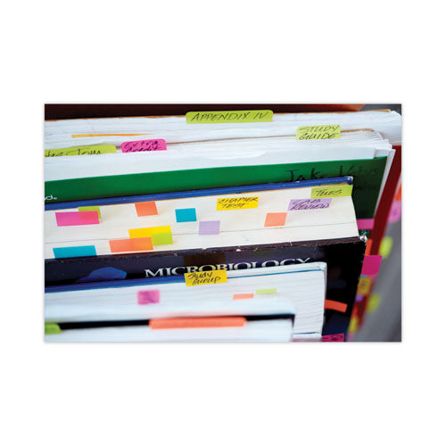 Standard Page Flags In Dispenser, Bright Green, 50 Flags/dispenser, 2 Dispensers/pack