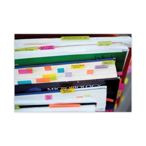 Page Flag Value Pack, 0.5 X 1.75, Assorted Colors, 280 Page Flags, 48, 1/2