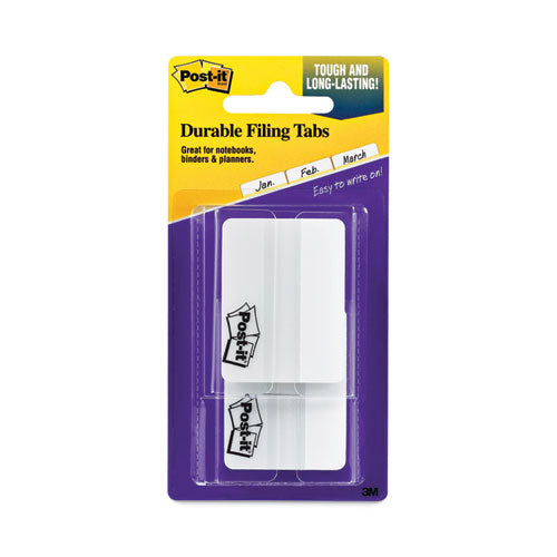 Lined Tabs, 1/5-cut, White, 2
