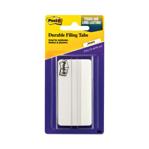 Solid Color Tabs, 1/3-cut, White, 3