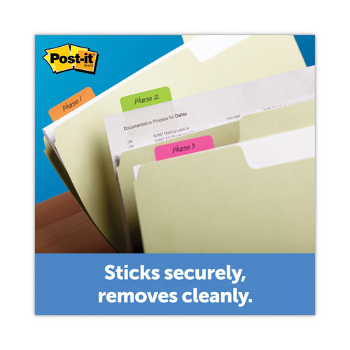 Lined Tabs, 1/5-cut, White, 2