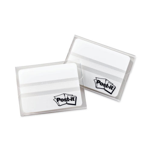 Lined Tabs, 1/5-cut, White, 2