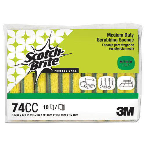 Medium-duty Scrubbing Sponge, 3.6 X 6.1, 0.7