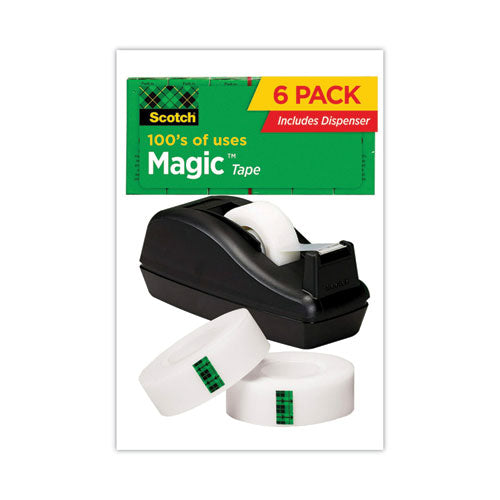 Magic Tape Desktop Dispenser Value Pack, 1