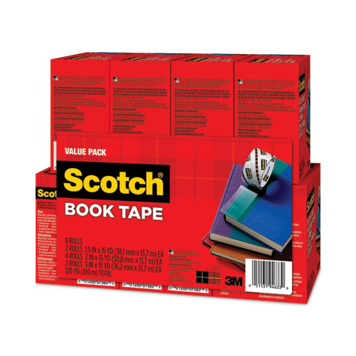 Book Tape Value Pack, 3