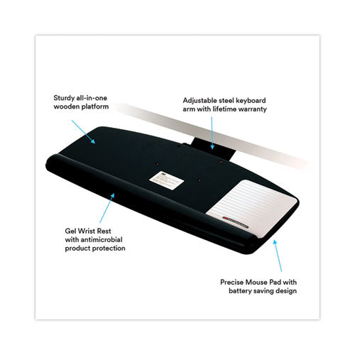Easy Adjust Keyboard Tray, Standard Platform, 23