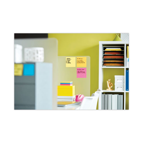 Pop-up Note Dispenser/value Pack, For 4 X 4 Pads, Black/clear, Includes (3) Canary Yellow Super Sticky Pop-up Pad
