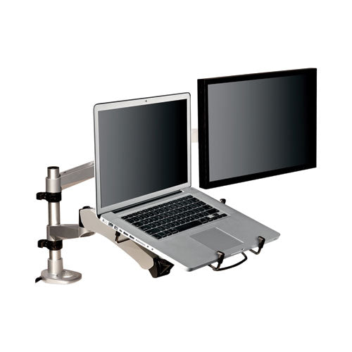 Easy-adjust Desk Dual Arm Mount For 27